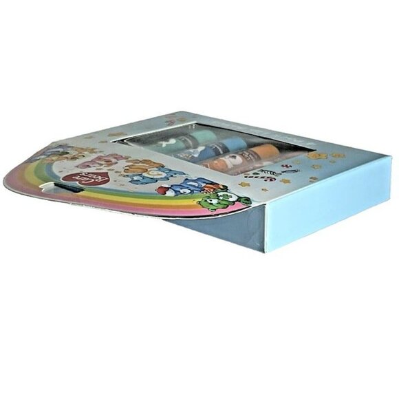 Taste Beauty CARE BEARS Set of‎ 4 Flavored Lip Balms Gift Box NEW Trending - Picture 3 of 4